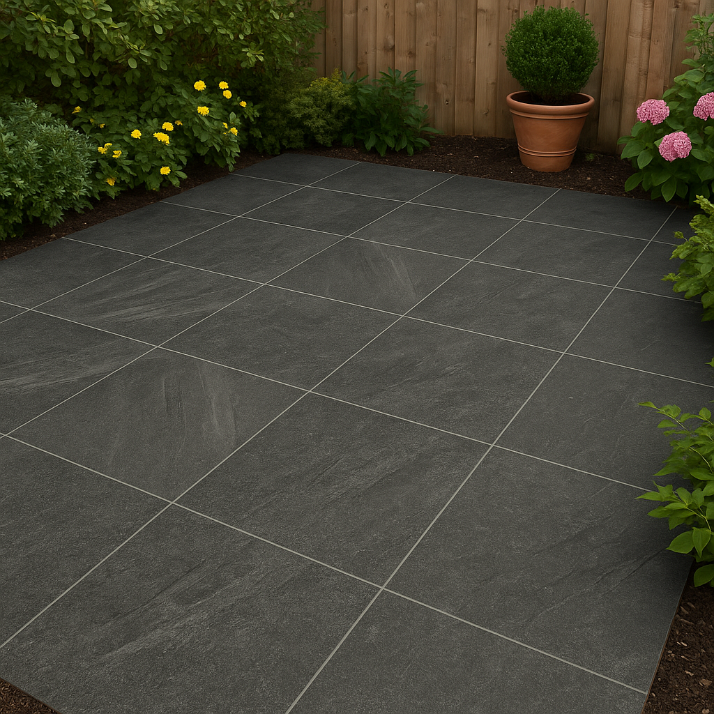 Stone Anthracite Porcelain Paving