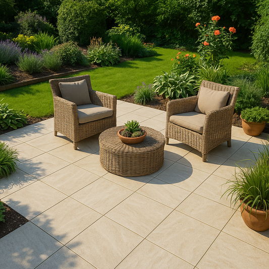Stone Beige Porcelain Paving