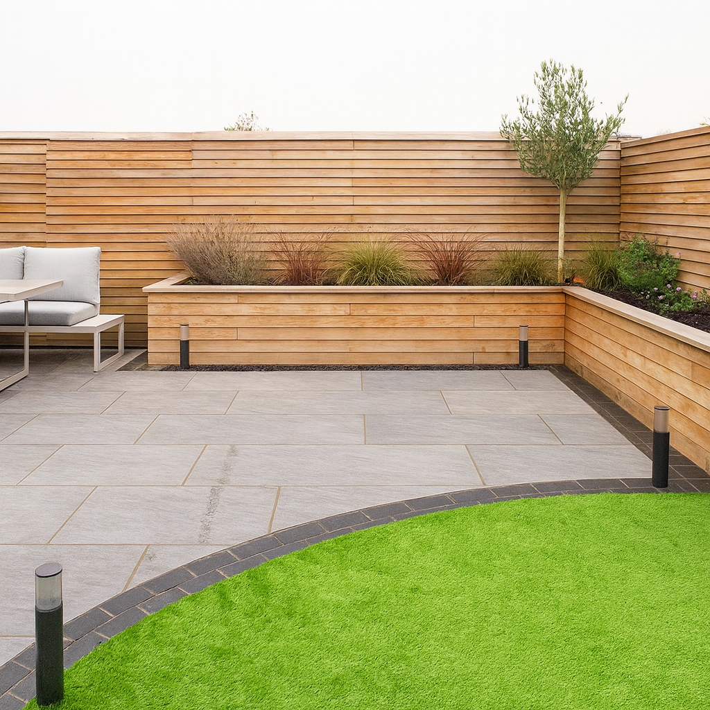 Kota Black Limestone Cobble Setts - 200x100mm