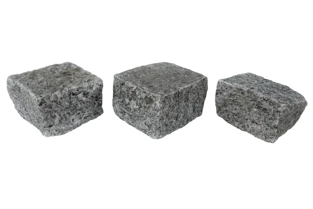 Granite Setts - White 10Cm X / Pack Of 100 Cobbles