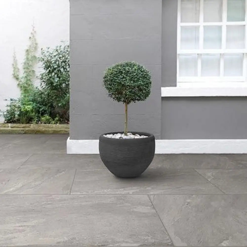 Stone Rock Ash Outdoor Porcelain Paving Slabs - R11 Anti-Slip Tiles Lawn & Garden