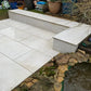 Stone Rock White Outdoor Porcelain Paving Slabs - R11 Anti-Slip Tiles Lawn & Garden